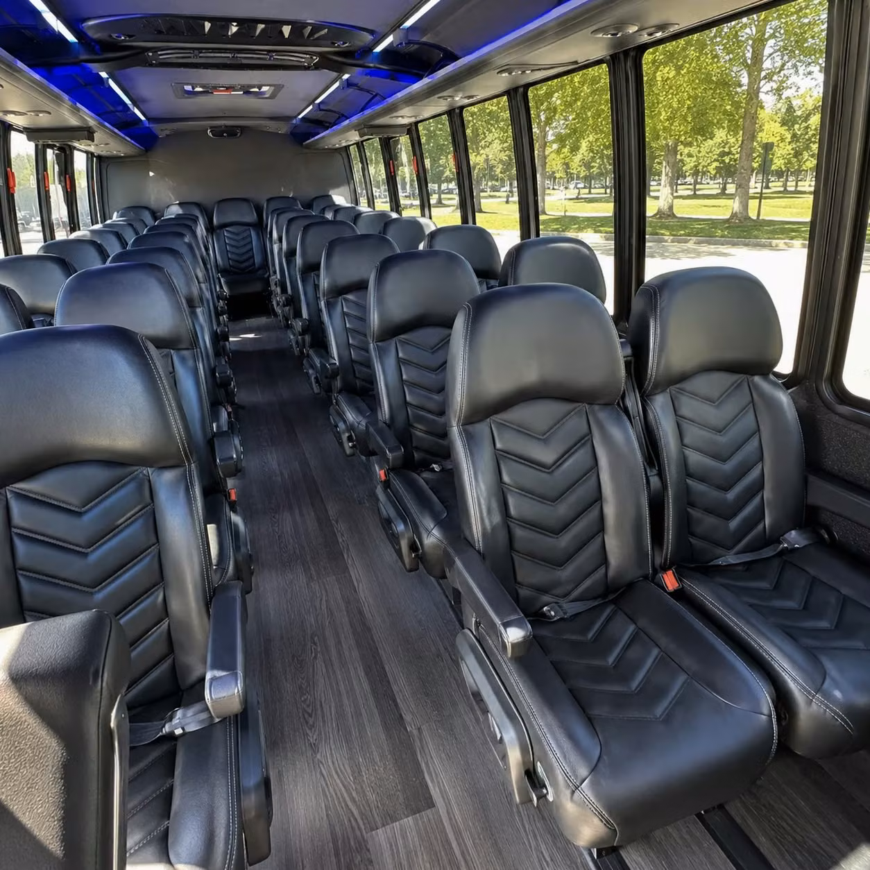 28 passenger minibus inside