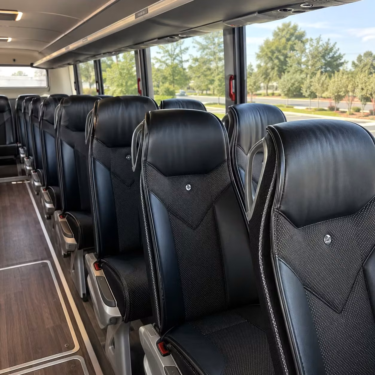coral springs charter bus interior