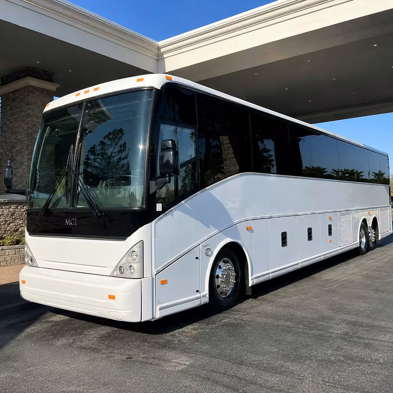 transport your entire wedding party in style with a private charter bus in coral springs